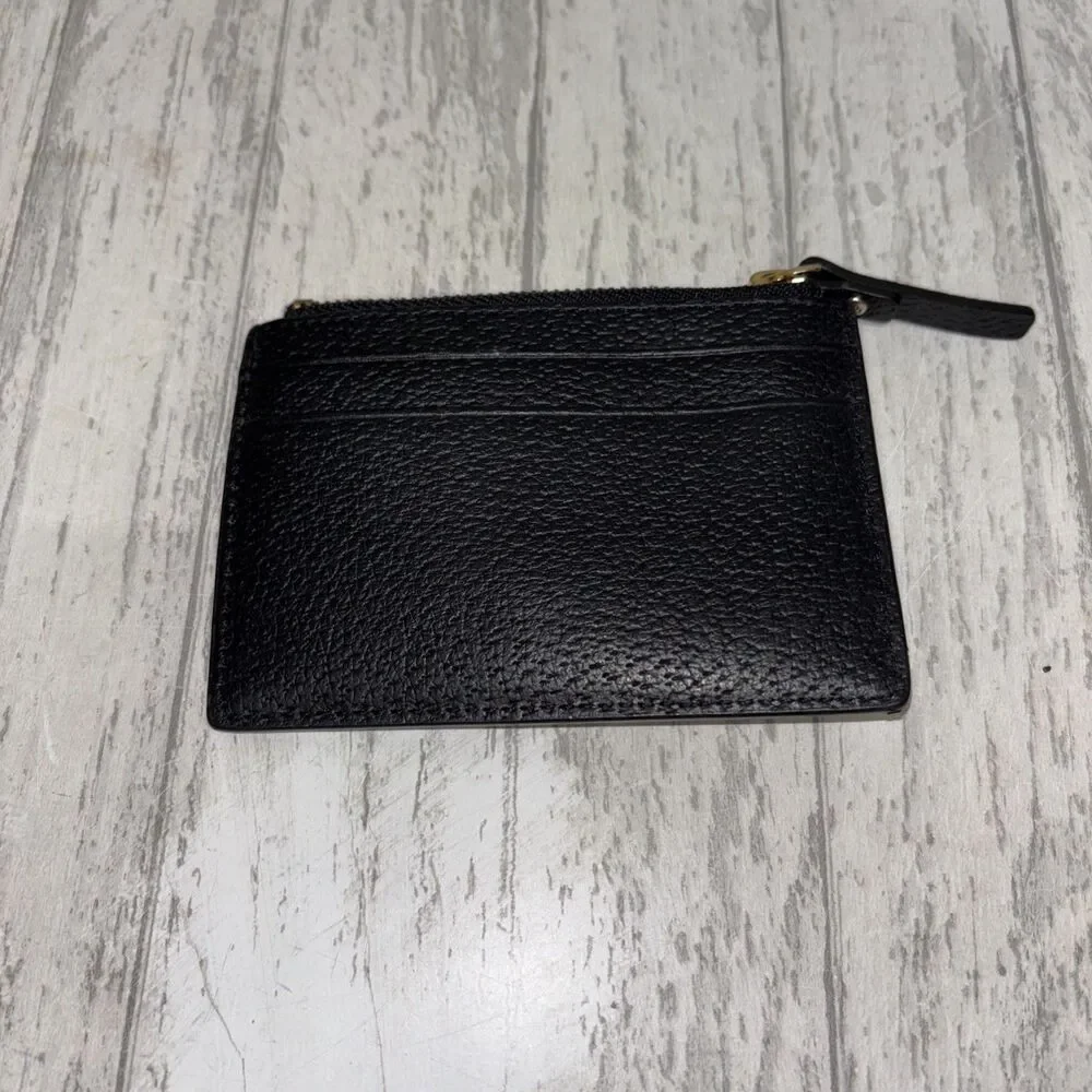 Kate Spade Leather Card Wallet Black EUC